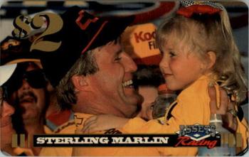1995 Assets - $2 Phone Cards #NNO Sterling Marlin Front