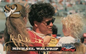 1995 Assets - $2 Phone Cards Gold Signature #NNO Michael Waltrip Front