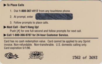 1995 Assets - $5 Phone Cards #NNO Dale Earnhardt Back