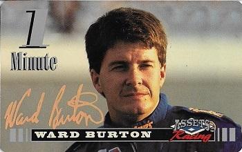 1995 Assets - 1-Minute Phone Cards Gold Signature #NNO Ward Burton Front