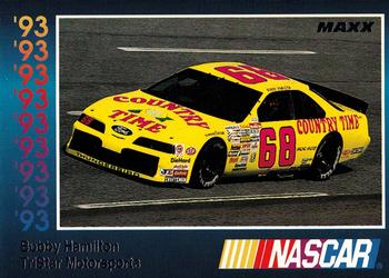 1993 Maxx Premier Series #97 Bobby Hamilton's Car Front
