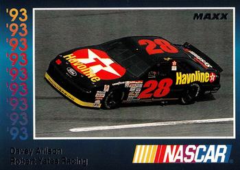 1993 Maxx Premier Series #121 Davey Allison's Car Front