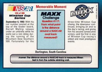 1993 Maxx Premier Series #226 Memorable Moments Back