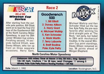 1993 Maxx Premier Series #265 Race 2 - Rockingham Back