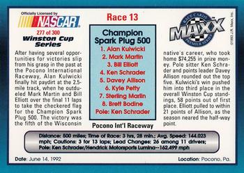 1993 Maxx Premier Series #277 Race 13 - Pocono Back