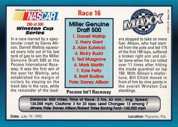 1993 Maxx Premier Series #280 Race 16 - Pocono Back