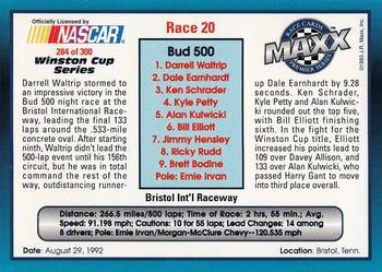 1993 Maxx Premier Series #284 Race 20 - Bristol Back