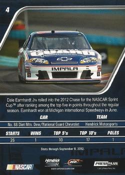 2013 Press Pass - Power Picks Blue #4 Dale Earnhardt Jr. Back