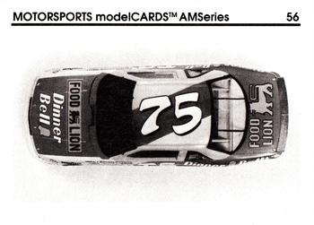 1992 Motorsports Modelcards AM Series #56 Joe Ruttman's Car Back