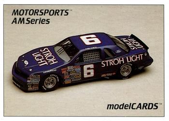 1992 Motorsports Modelcards AM Series #80 Mark Martin's Car Front