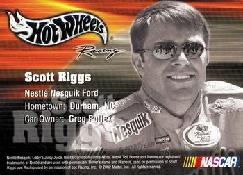 2003 Hot Wheels Racing #NNO Scott Riggs Back