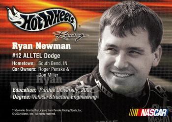 2003 Hot Wheels Racing #NNO Ryan Newman Back