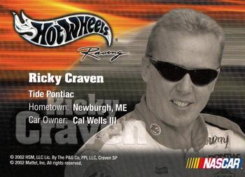 2003 Hot Wheels Racing #NNO Ricky Craven Back