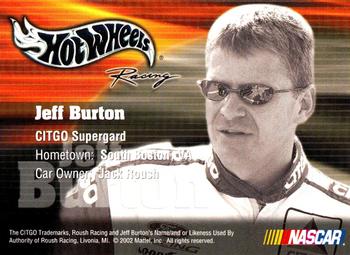 2003 Hot Wheels Racing #NNO Jeff Burton Back