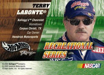 2003 Hot Wheels Racing Recreational Series #NNO Terry Labonte Back