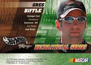 2003 Hot Wheels Racing Recreational Series #NNO Greg Biffle Back