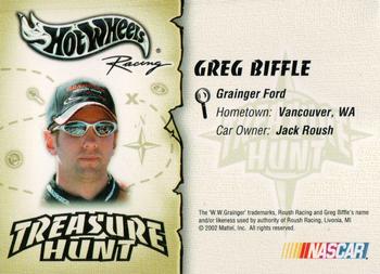 2003 Hot Wheels Racing Treasure Hunt #NNO Greg Biffle Back