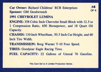 1991 Sunbelt Dale Earnhardt #4 Dale Earnhardt's Car Back