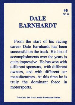 1991 Sunbelt Dale Earnhardt #6 Dale Earnhardt Back