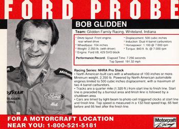 1991 Motorcraft #NNO Bob Glidden's Car Back