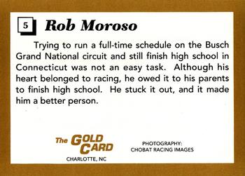 1991 The Gold Card Rob Moroso #5 Rob Moroso Back