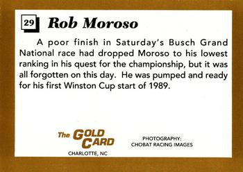 1991 The Gold Card Rob Moroso #29 Rob Moroso Back