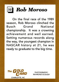 1991 The Gold Card Rob Moroso #32 Rob Moroso Back