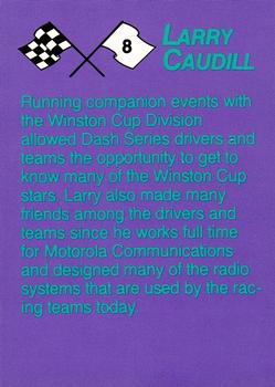1992 Just Racing Larry Caudill #8 Bobby Allison / Larry Caudill Back