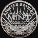 1997 Pinnacle Mint Collection - Coins: Fine Silver (Solid Silver) #26 Roush Racing Back