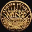 1997 Pinnacle Mint Collection - Coins: 24KT Gold (Solid Gold) #09 Bobby Hamilton Back