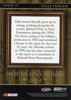 2012 Press Pass Ignite - NASCAR Hall of Fame #NHOF 137 Dale Inman Back