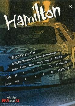 1997 Wheels Predator - Black Wolf #10 Bobby Hamilton Back