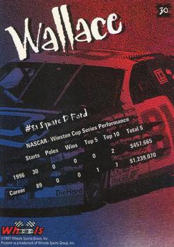 1997 Wheels Predator - Black Wolf #30 Kenny Wallace Back