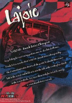 1997 Wheels Predator - Black Wolf #63 Randy LaJoie Back