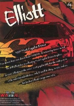 1997 Wheels Predator - Black Wolf #64 Bill Elliott Back