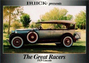 1993 Buick Great Racers #NNO The Great Racers 1929 Lincoln Front