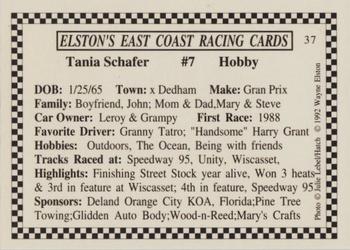 1992 Elston's East Coast Racing #37 Tania Schafer Back
