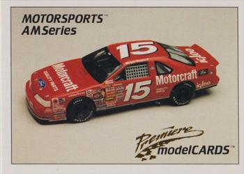1992 Motorsports Modelcards AM Series - Premiere #3 Morgan Shepherd's Car Front