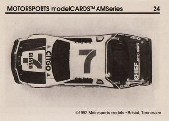 1992 Motorsports Modelcards AM Series - Premiere #24 Kyle Petty's Car Back