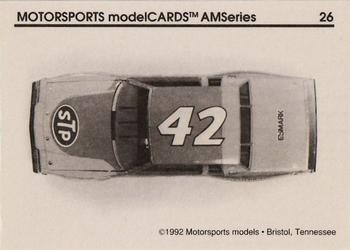 1992 Motorsports Modelcards AM Series - Premiere #26 Richard Petty's Car Back
