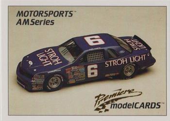 1992 Motorsports Modelcards AM Series - Premiere #80 Mark Martin's Car Front