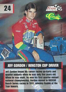 1995 Finish Line - Printer's Proof #24 Jeff Gordon Back