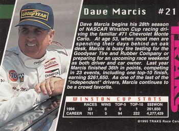 1995 Traks - Silver Foil #21 Dave Marcis Back