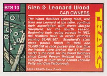 1995 Traks - Behind the Scenes Silver Foil #BTS 10 Glen & Leonard Wood Back