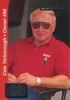 1995 Traks - Behind the Scenes Silver Foil #BTS 13 Cale Yarborough Front