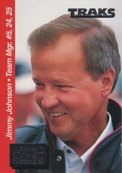 1995 Traks - Behind the Scenes Silver Foil #BTS 14 Jimmy Johnson Front