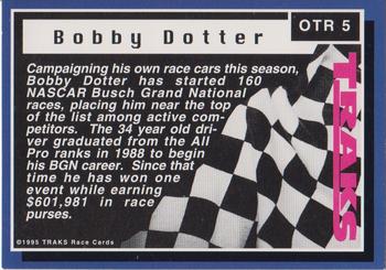 1995 Traks - On the Rise Silver Foil #OTR 5 Bobby Dotter Back