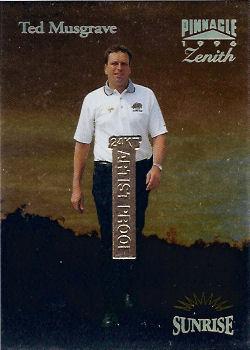 1996 Pinnacle Zenith - 24KT Artist Proof #57 Ted Musgrave Front
