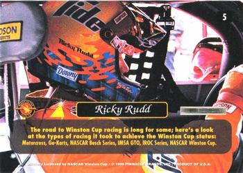 1996 Pinnacle Zenith - 24KT Artist Proof #5 Ricky Rudd Back