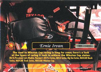 1996 Pinnacle Zenith - 24KT Artist Proof #8 Ernie Irvan Back